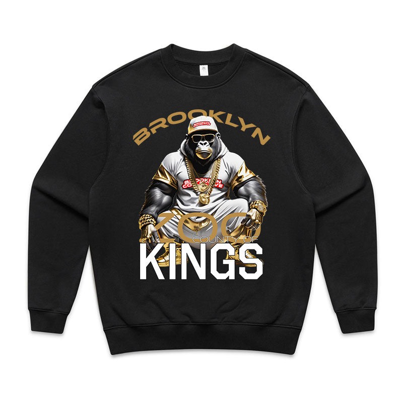 Brooklyn Zoo Gorilla sitting sweatshirt