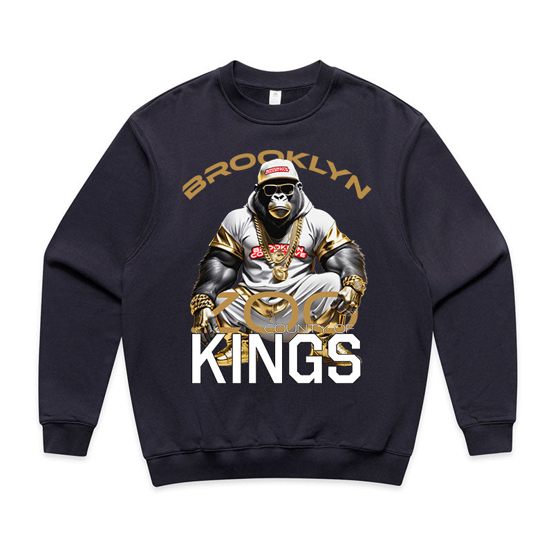 Brooklyn Zoo Gorilla sitting sweatshirt